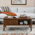 Table basse cannelée du milieu du siècle moderne