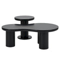 Table basse nuage avec petite table d'appoint ronde