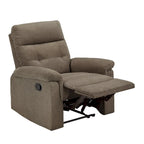 Fauteuil inclinable manuel en tissu chenille