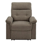Fauteuil inclinable manuel en tissu chenille
