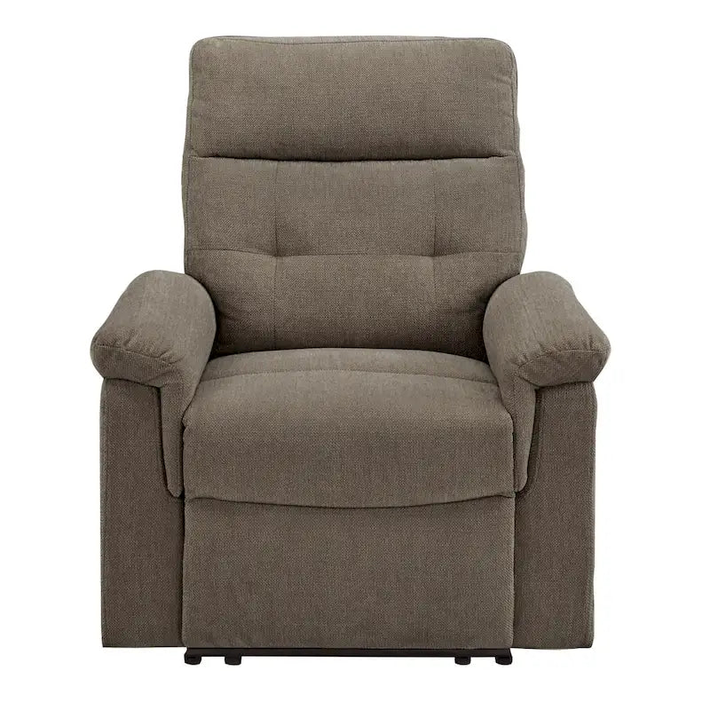 Fauteuil inclinable manuel en tissu chenille