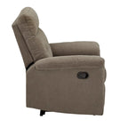 Fauteuil inclinable manuel en tissu chenille