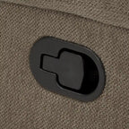 Fauteuil inclinable manuel en tissu chenille