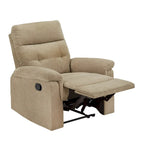 Fauteuil inclinable manuel en tissu chenille