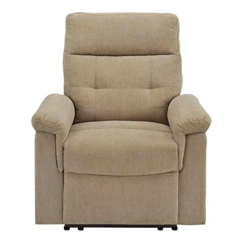 Fauteuil inclinable manuel en tissu chenille