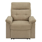Fauteuil inclinable manuel en tissu chenille