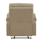 Fauteuil inclinable manuel en tissu chenille