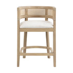 Tabouret de comptoir en bois avec accoudoirs, ensemble de 2