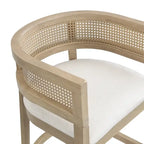 Tabouret de comptoir en bois avec accoudoirs, ensemble de 2