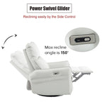Fauteuil inclinable électrique pivotant 270° avec ports USB