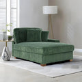 Chaise longue d'intérieur moderne en flanelle de coton avec oreillers