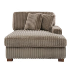 Chaise longue d'intérieur moderne en flanelle de coton avec oreillers