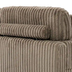 Chaise longue d'intérieur moderne en flanelle de coton avec oreillers
