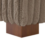 Chaise longue d'intérieur moderne en flanelle de coton avec oreillers