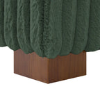Chaise longue d'intérieur moderne en flanelle de coton avec oreillers
