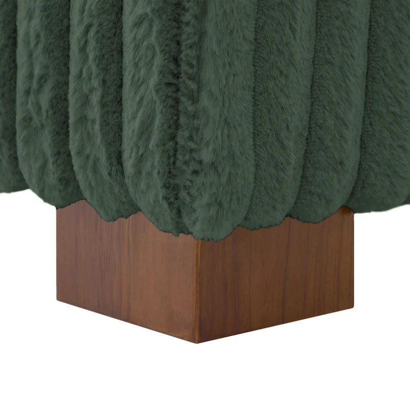Chaise longue d'intérieur moderne en flanelle de coton avec oreillers