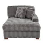Chaise longue d'intérieur moderne en flanelle de coton avec oreillers