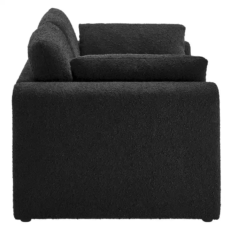 Canapé en tissu bouclé