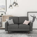 Causeuse en tissu de lin