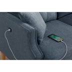 Causeuse en tissu imperméable, chargement USB