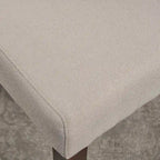Chaise de salle à manger contemporaine en tissu à dossier haut (lot de 2)