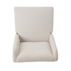 Chaise de salle à manger contemporaine en tissu à dossier haut (lot de 2)