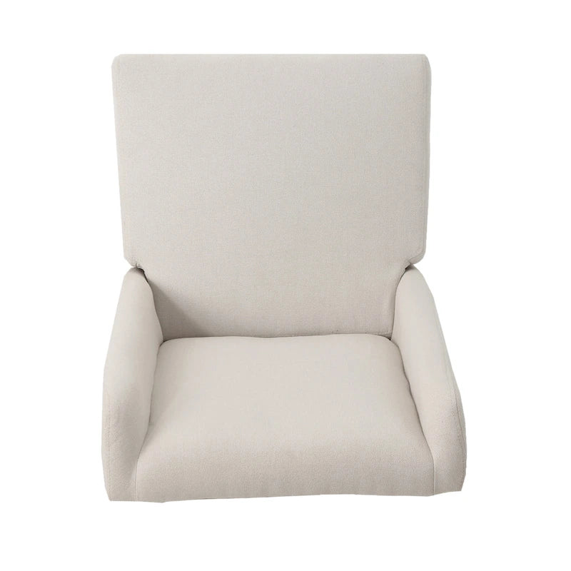 Chaise de salle à manger contemporaine en tissu à dossier haut (lot de 2)