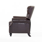 Fauteuil inclinable capitonné contemporain avec garniture cloutée