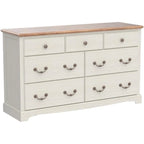 Vintage 7 Drawers Wood Dresser Chests, Rustic Dressers Chset Organizer