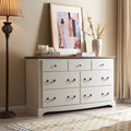 Commode vintage en bois à 7 tiroirs, organiseur de commode rustique