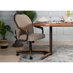 Chaise de salle à manger pivotante et inclinable Casual Dining Barell à roulettes - 38Hx24Wx22D