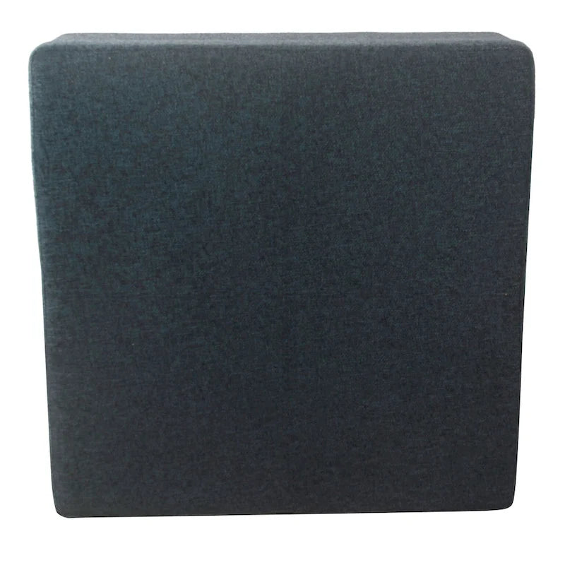 Pouf de rangement de luxe carré de 32 pouces