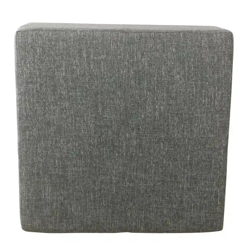 Pouf de rangement de luxe carré de 32 pouces