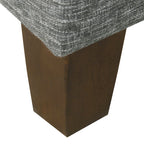 Pouf de rangement de luxe carré de 32 pouces
