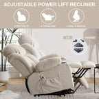 Fauteuils releveurs inclinables, Chaleur et massage, Port USB, Télécommande