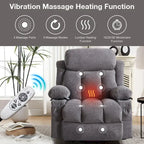 Fauteuils releveurs inclinables, Chaleur et massage, Port USB, Télécommande