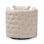 Fauteuil pivotant en tissu contemporain
