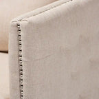 Fauteuil pivotant en tissu contemporain