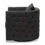 Fauteuil pivotant en tissu contemporain