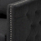 Fauteuil pivotant en tissu contemporain