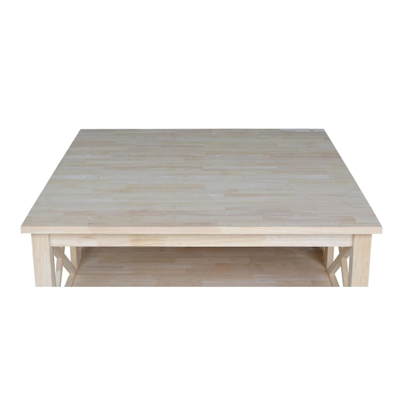 Table basse carrée en bois massif - 36 x 36