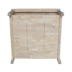 Table basse carrée en bois massif - 36 x 36