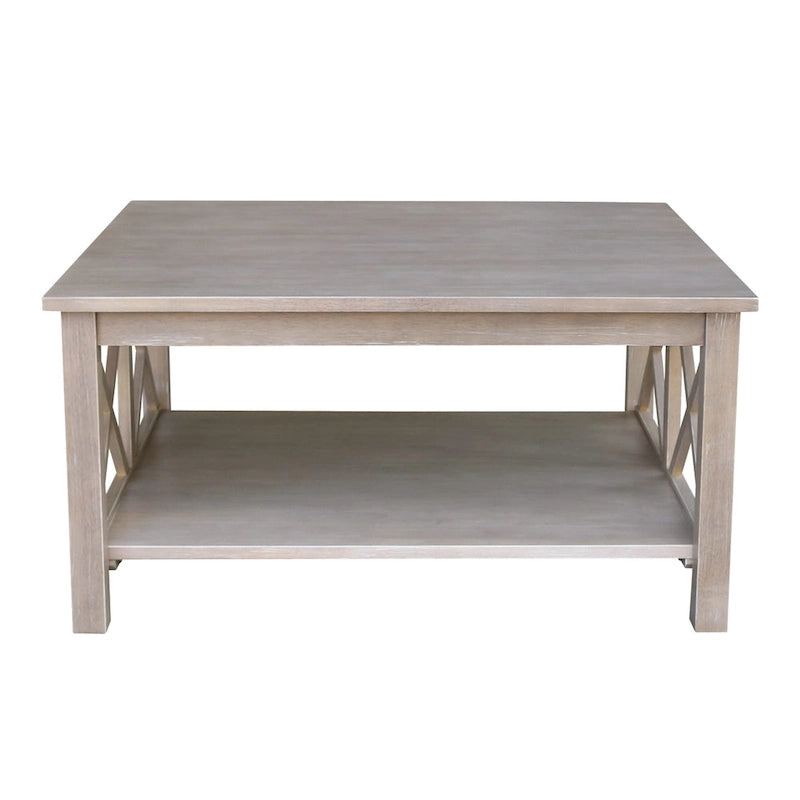 Table basse carrée en bois massif - 36 x 36