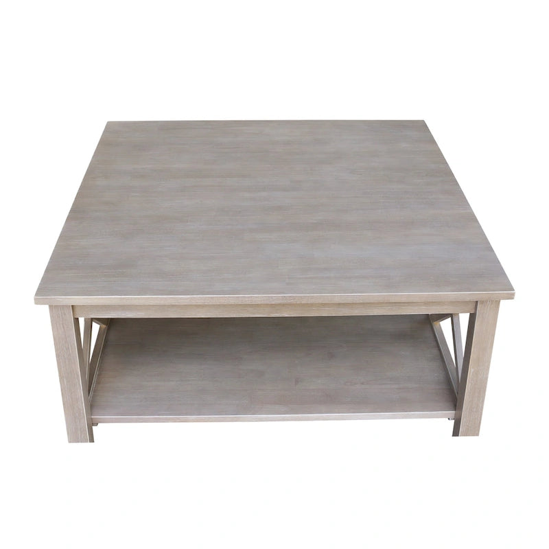 Table basse carrée en bois massif - 36 x 36