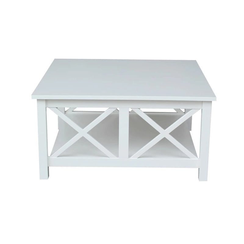 Table basse carrée en bois massif - 36 x 36
