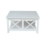 Table basse carrée en bois massif - 36 x 36