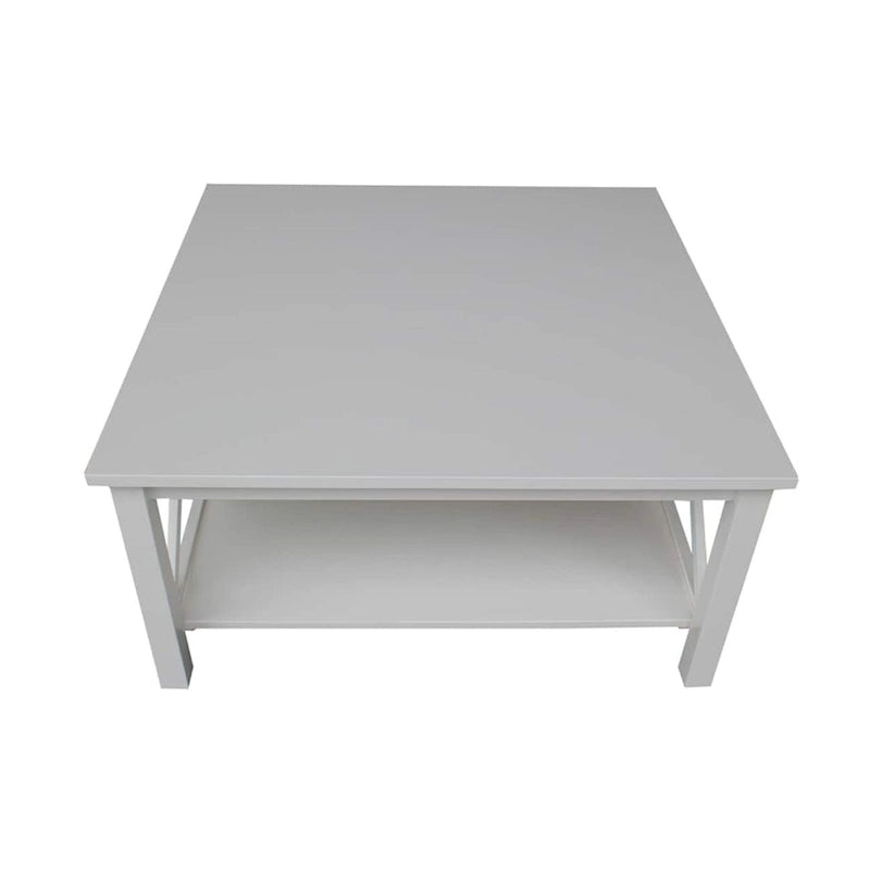 Table basse carrée en bois massif - 36 x 36