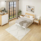 Lit double queen-size Plank and Beam Duo