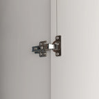 Armoire à 5 étagères avec 2 portes et une tringle de suspension - 80L x 40P x 180H cm