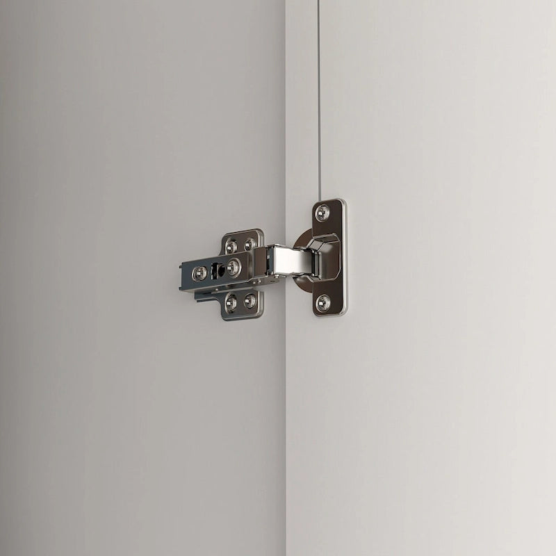 Armoire à 5 étagères avec 2 portes et une tringle de suspension - 80L x 40P x 180H cm